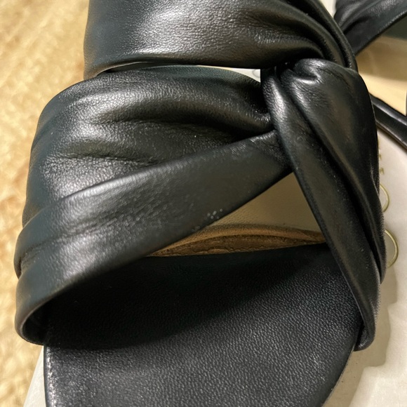 Jimmy Choo Lela Flat Black Sandals, size 38 - Picture 5 of 6